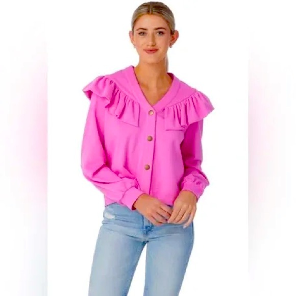 NWT Crosby Karrington Cardigan Fuchsia size small - Picture 1 of 5